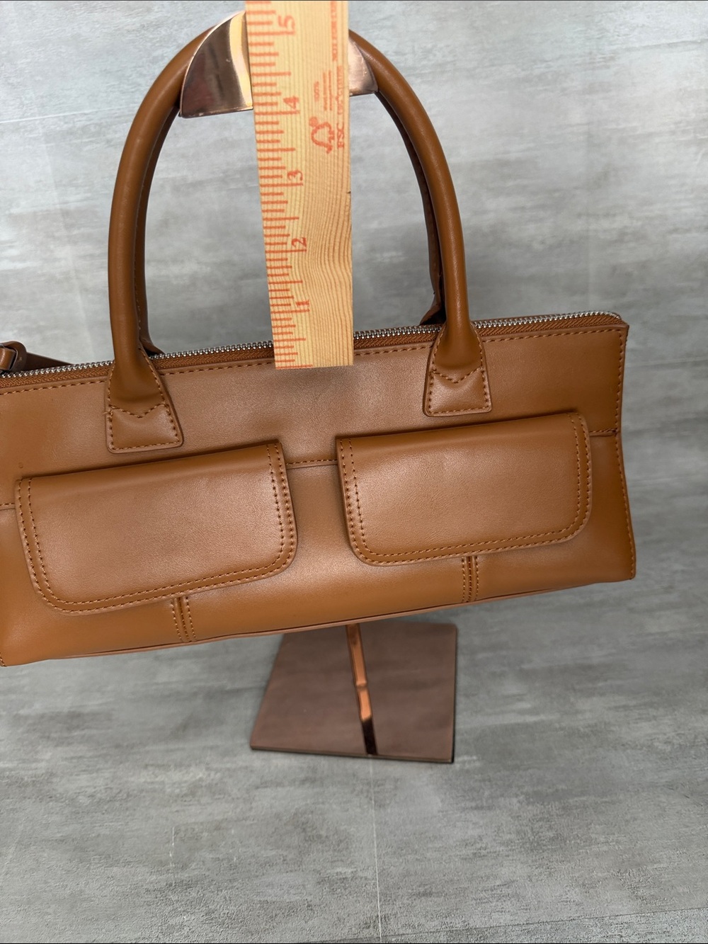 Rachel Zoe - east west Top-Handle Bag with Front Flap Pockets - Picture 12 of 12